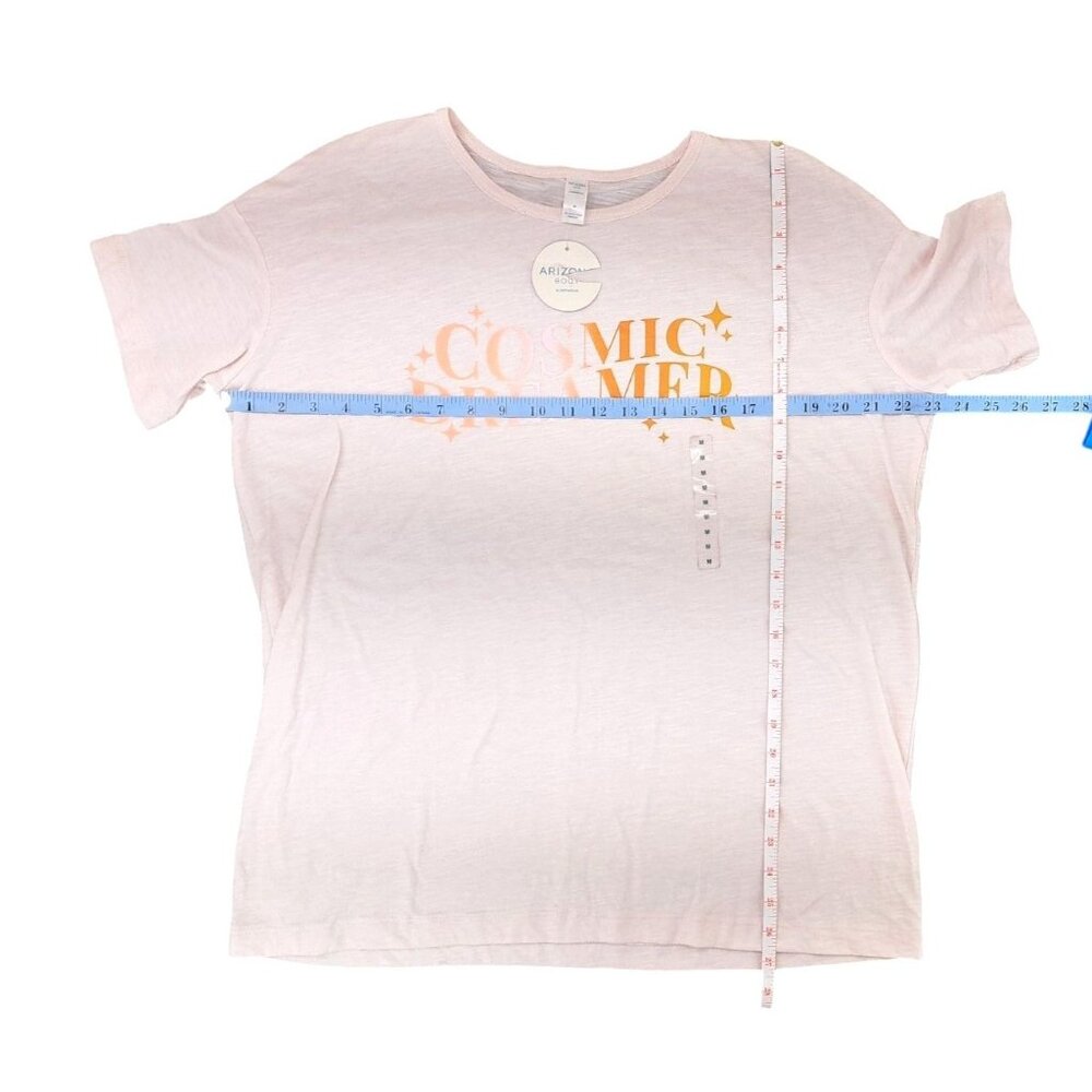 Arizona Sleepwear Cosmic Dreamer Graphic Sleep Shirt Women Size Medium Pink - Picture 3 of 3